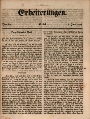 Erheiterungen (Aschaffenburger Zeitung) Dienstag 13. Juni 1848