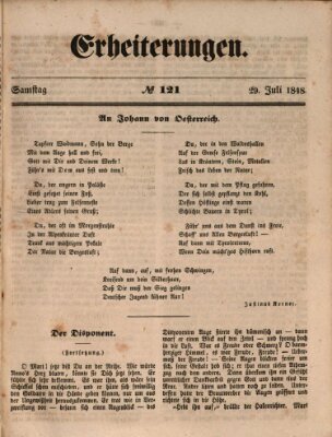 Erheiterungen (Aschaffenburger Zeitung) Samstag 29. Juli 1848