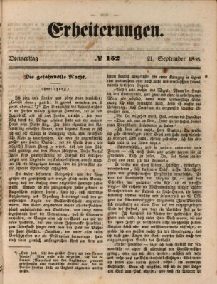 Erheiterungen (Aschaffenburger Zeitung) Donnerstag 21. September 1848