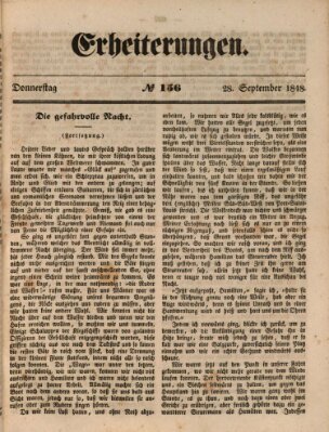 Erheiterungen (Aschaffenburger Zeitung) Donnerstag 28. September 1848