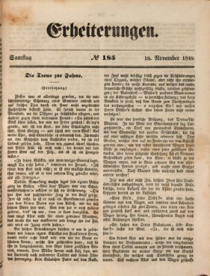 Erheiterungen (Aschaffenburger Zeitung) Samstag 18. November 1848