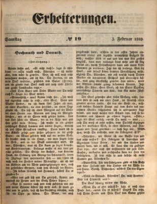 Erheiterungen (Aschaffenburger Zeitung) Samstag 3. Februar 1849