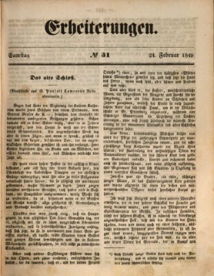 Erheiterungen (Aschaffenburger Zeitung) Samstag 24. Februar 1849
