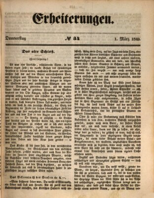 Erheiterungen (Aschaffenburger Zeitung) Donnerstag 1. März 1849