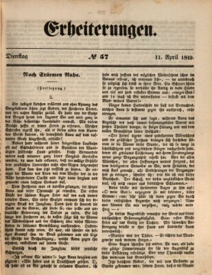 Erheiterungen (Aschaffenburger Zeitung) Mittwoch 11. April 1849