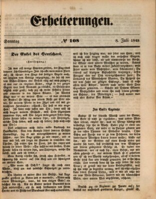 Erheiterungen (Aschaffenburger Zeitung) Sonntag 8. Juli 1849
