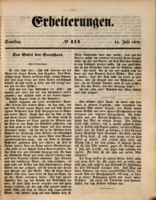 Erheiterungen (Aschaffenburger Zeitung) Samstag 14. Juli 1849