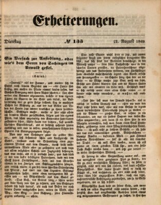 Erheiterungen (Aschaffenburger Zeitung) Dienstag 21. August 1849