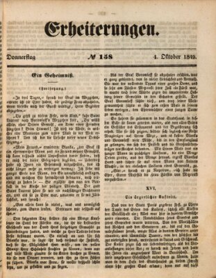 Erheiterungen (Aschaffenburger Zeitung) Donnerstag 4. Oktober 1849