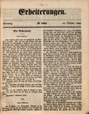 Erheiterungen (Aschaffenburger Zeitung) Sonntag 14. Oktober 1849