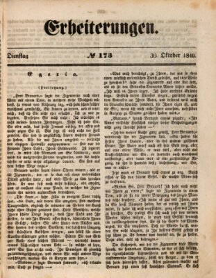 Erheiterungen (Aschaffenburger Zeitung) Dienstag 30. Oktober 1849