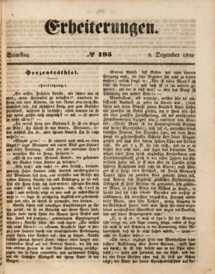 Erheiterungen (Aschaffenburger Zeitung) Samstag 8. Dezember 1849