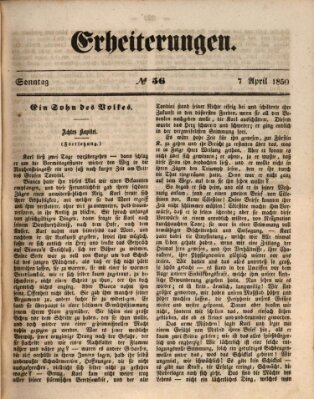Erheiterungen (Aschaffenburger Zeitung) Sonntag 7. April 1850