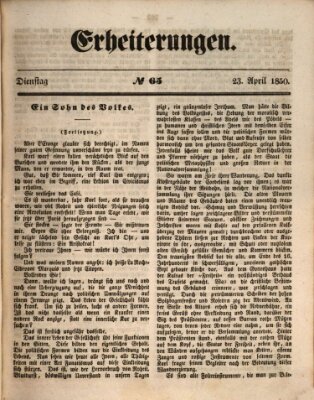 Erheiterungen (Aschaffenburger Zeitung) Dienstag 23. April 1850