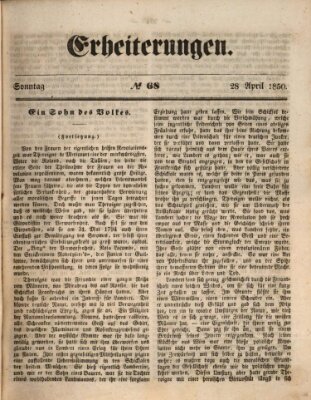 Erheiterungen (Aschaffenburger Zeitung) Sonntag 28. April 1850