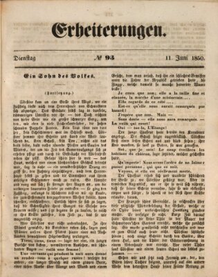 Erheiterungen (Aschaffenburger Zeitung) Dienstag 11. Juni 1850