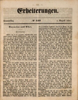 Erheiterungen (Aschaffenburger Zeitung) Donnerstag 1. August 1850