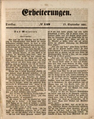 Erheiterungen (Aschaffenburger Zeitung) Dienstag 17. September 1850