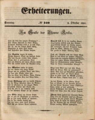 Erheiterungen (Aschaffenburger Zeitung) Sonntag 6. Oktober 1850