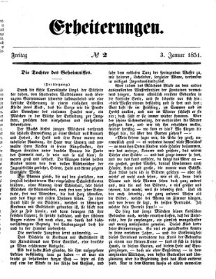Erheiterungen (Aschaffenburger Zeitung) Freitag 3. Januar 1851