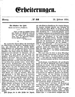 Erheiterungen (Aschaffenburger Zeitung) Montag 24. Februar 1851