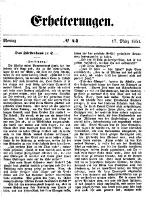 Erheiterungen (Aschaffenburger Zeitung) Montag 17. März 1851