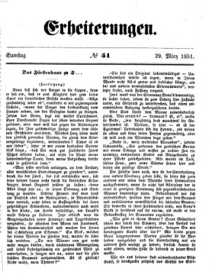 Erheiterungen (Aschaffenburger Zeitung) Samstag 29. März 1851