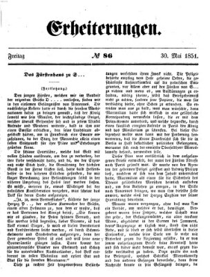 Erheiterungen (Aschaffenburger Zeitung) Freitag 30. Mai 1851