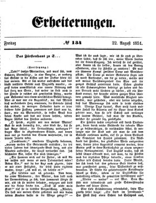 Erheiterungen (Aschaffenburger Zeitung) Freitag 22. August 1851
