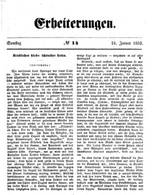 Erheiterungen (Aschaffenburger Zeitung) Samstag 24. Januar 1852