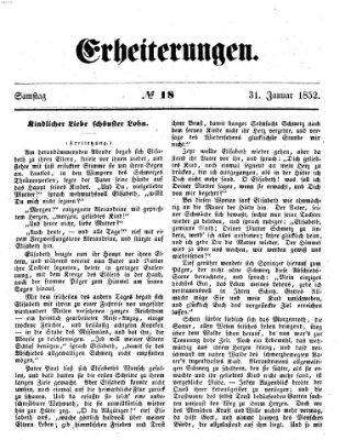 Erheiterungen (Aschaffenburger Zeitung) Samstag 31. Januar 1852