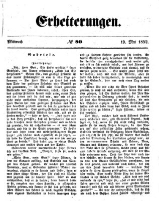 Erheiterungen (Aschaffenburger Zeitung) Mittwoch 19. Mai 1852