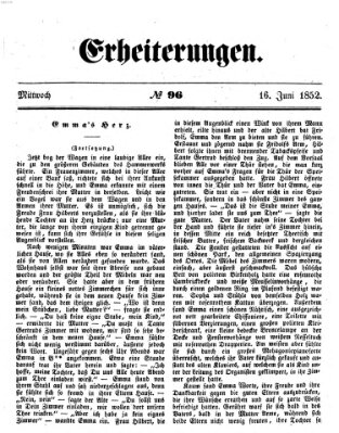 Erheiterungen (Aschaffenburger Zeitung) Mittwoch 16. Juni 1852