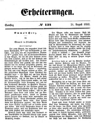Erheiterungen (Aschaffenburger Zeitung) Samstag 21. August 1852