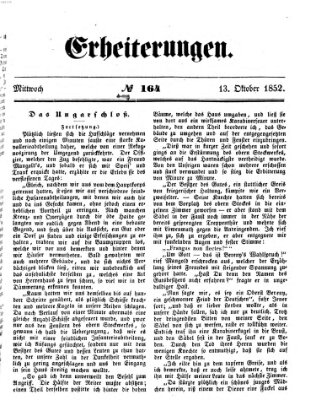 Erheiterungen (Aschaffenburger Zeitung) Mittwoch 13. Oktober 1852
