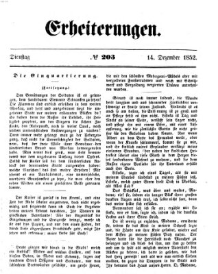Erheiterungen (Aschaffenburger Zeitung) Dienstag 14. Dezember 1852