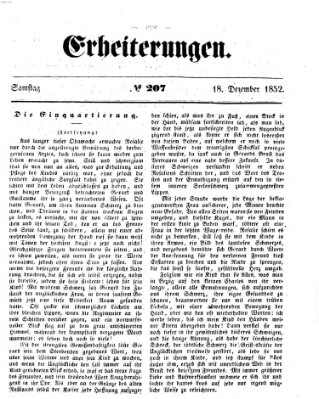 Erheiterungen (Aschaffenburger Zeitung) Samstag 18. Dezember 1852