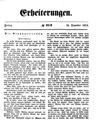 Erheiterungen (Aschaffenburger Zeitung) Freitag 24. Dezember 1852