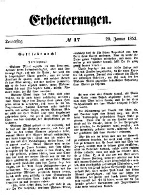 Erheiterungen (Aschaffenburger Zeitung) Donnerstag 20. Januar 1853