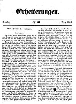 Erheiterungen (Aschaffenburger Zeitung) Dienstag 1. März 1853