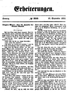 Erheiterungen (Aschaffenburger Zeitung) Sonntag 18. September 1853