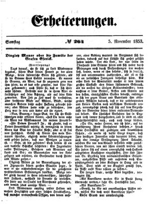 Erheiterungen (Aschaffenburger Zeitung) Samstag 5. November 1853