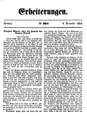 Erheiterungen (Aschaffenburger Zeitung) Sonntag 6. November 1853