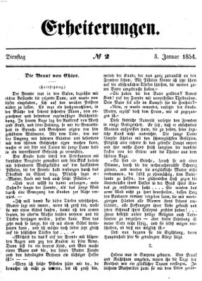 Erheiterungen (Aschaffenburger Zeitung) Dienstag 3. Januar 1854
