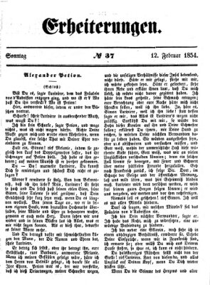 Erheiterungen (Aschaffenburger Zeitung) Sonntag 12. Februar 1854