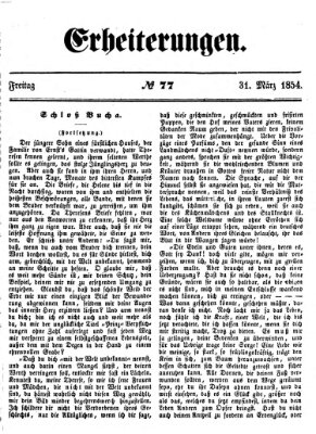 Erheiterungen (Aschaffenburger Zeitung) Freitag 31. März 1854