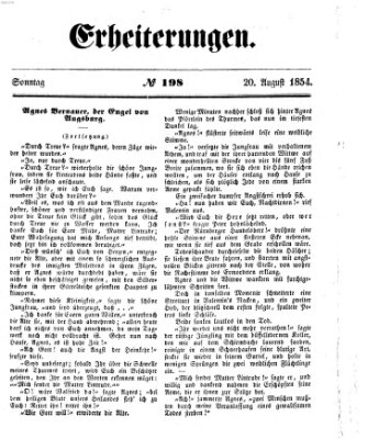 Erheiterungen (Aschaffenburger Zeitung) Sonntag 20. August 1854