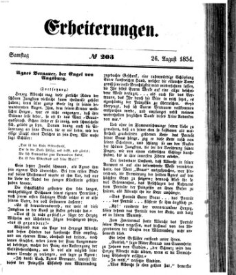 Erheiterungen (Aschaffenburger Zeitung) Samstag 26. August 1854