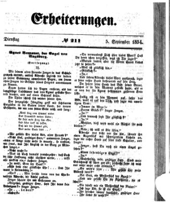 Erheiterungen (Aschaffenburger Zeitung) Dienstag 5. September 1854