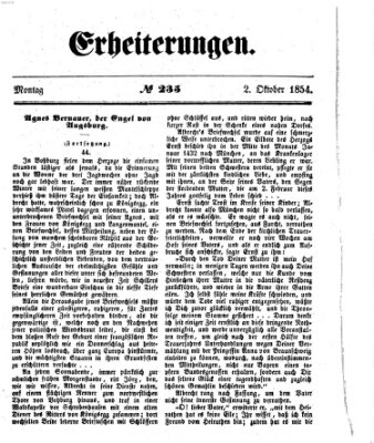 Erheiterungen (Aschaffenburger Zeitung) Montag 2. Oktober 1854